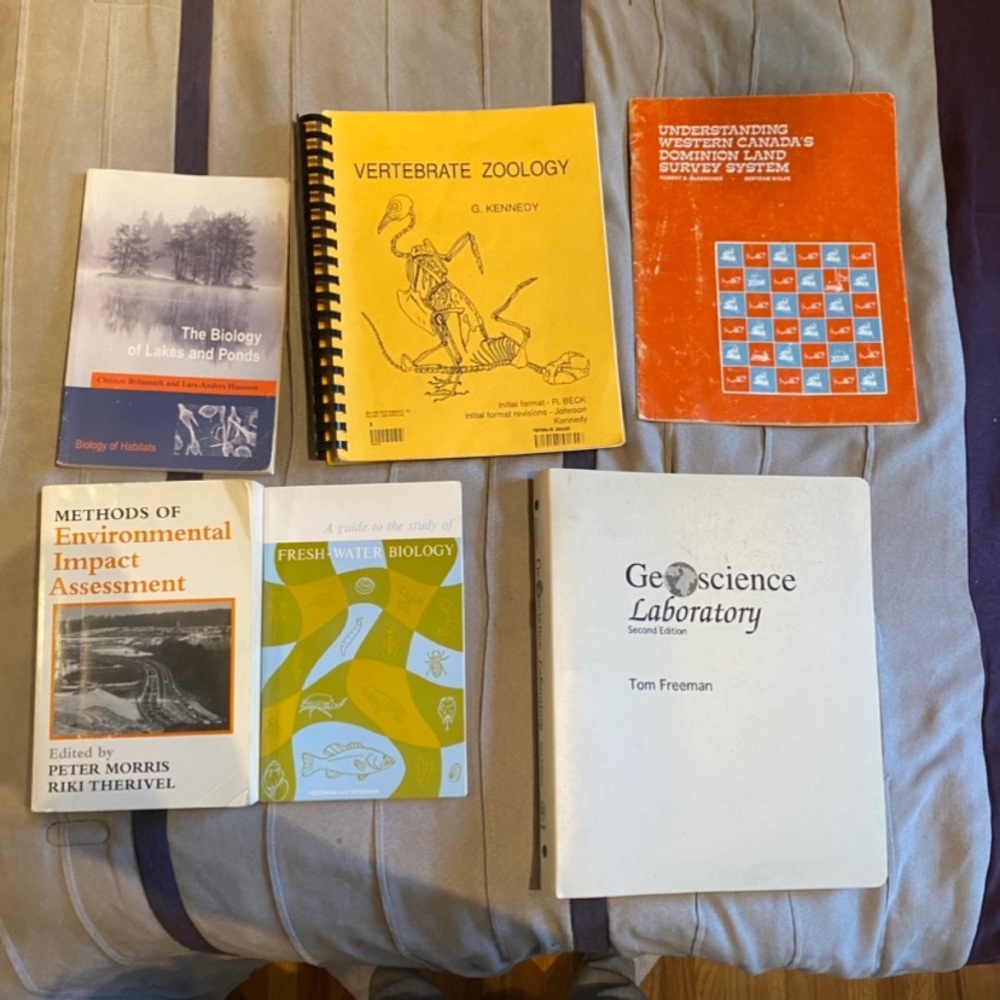 Set of Geology textbooks